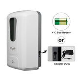 Wall Mounted Battery Powered Or Adapter Recharge automatic hand sanitizer dispenser F1409-S