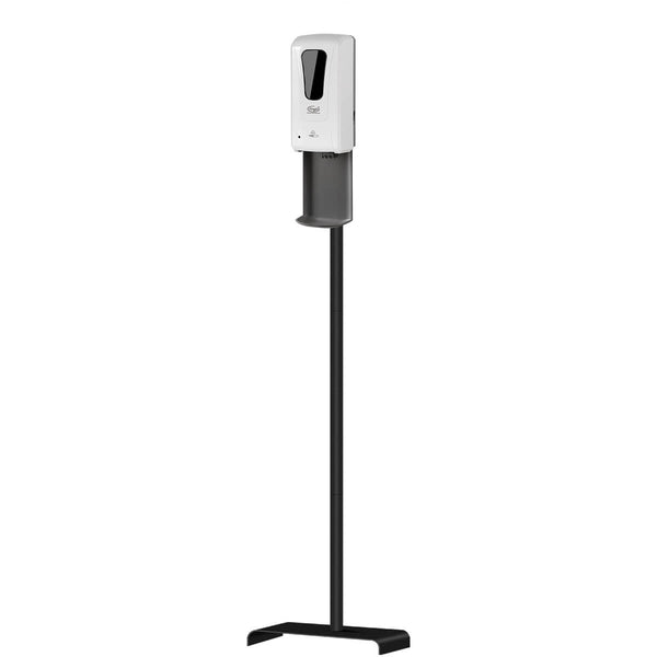 Portable White Or Black Automatic Hand Sanitizer Dispenser With Metal Stand