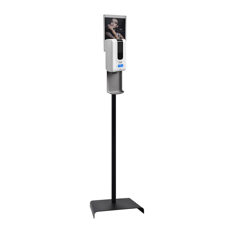 New Arrival Automatic Temperature Measuring Gel Dispenser with Floor Stand