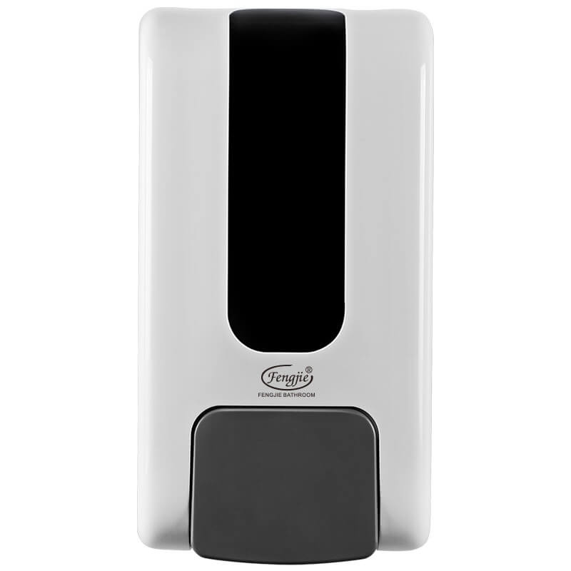 White or Black Manual Foam Dispenser with Disposable Bag or Refillable Bottle