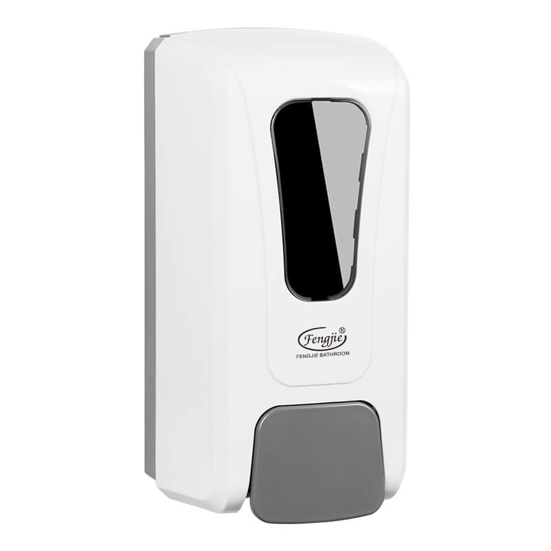 1000ML Foaming Hand Manual Soap Dispenser White and Grey Color Wall Mounted Hand Sanitizer Dispensers